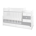 Letto MAXI PLUS NEW white+stone grey